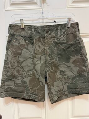 NWT Pilcro The Wanderer Print Cargo - Olive Green size 27 Anthropologie